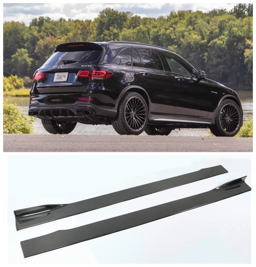 

High Quality Real Carbon Fiber Side Skirts Case For Mercedes Benz X253 GLC/GLC63 AMG 2015+