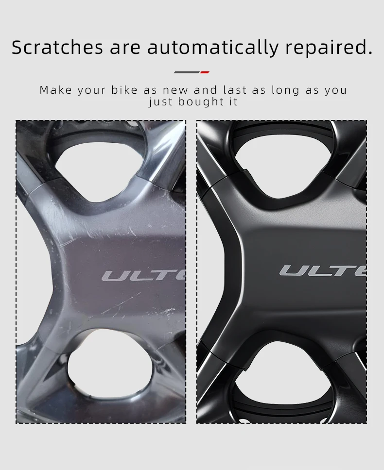 Фото Используется для комплекта велосипеда SRAM X01, защитная пленка для шоссейного велосипеда, горного велосипеда, кривошипный диск, прозрачная защитная пленка, материал ТПУ №4