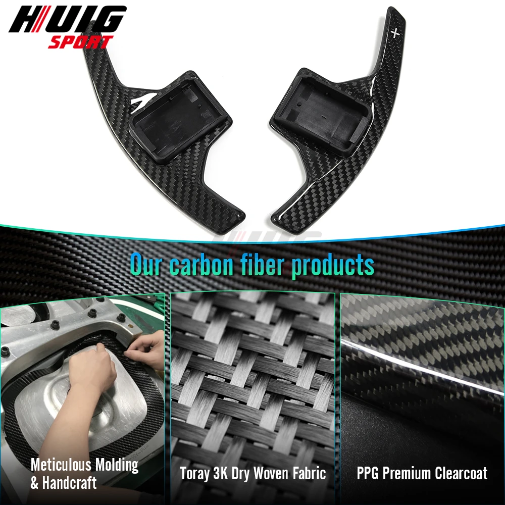 Углеродное волокно автомобильный руль лопастной рычаг переключения передач