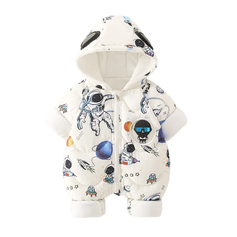 

Сетчатая красная Детская зимняя хлопковая рубашка утепленный боди костюм для мальчиков космический костюм Новая модная мультяшная скалол...