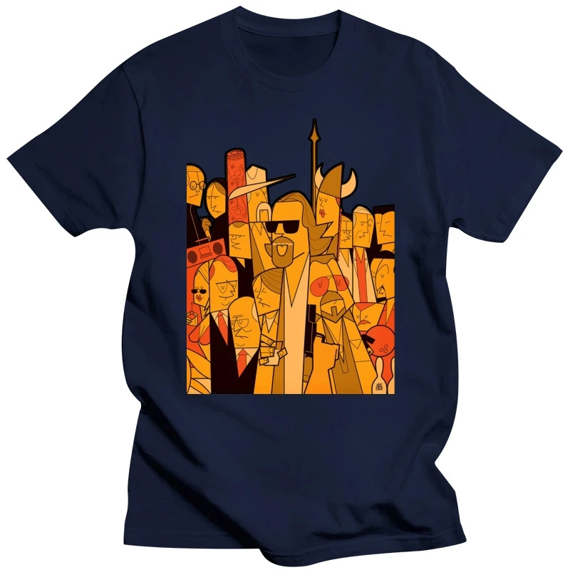 Футболка с забавным фильмом Большой Лебовски мужская футболка принтом коротким