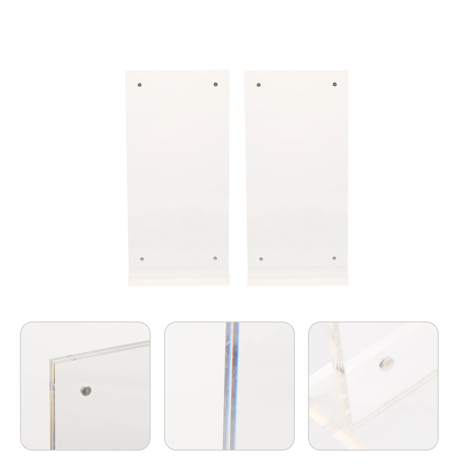 

Transparent Banknote Display Rack Restaurant Menu Holder Clear Price Stand Coffee Bar Sign