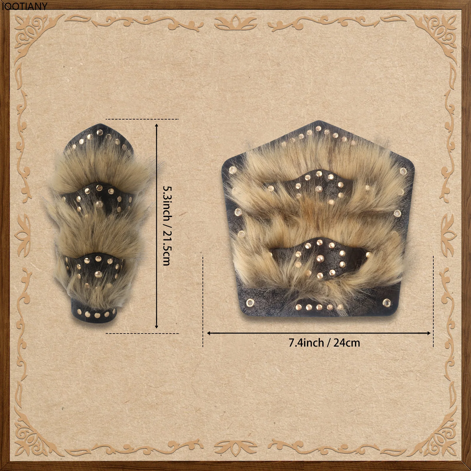 Винтажный рыцарь в средневековом стиле плюшевая наручная защита викингов