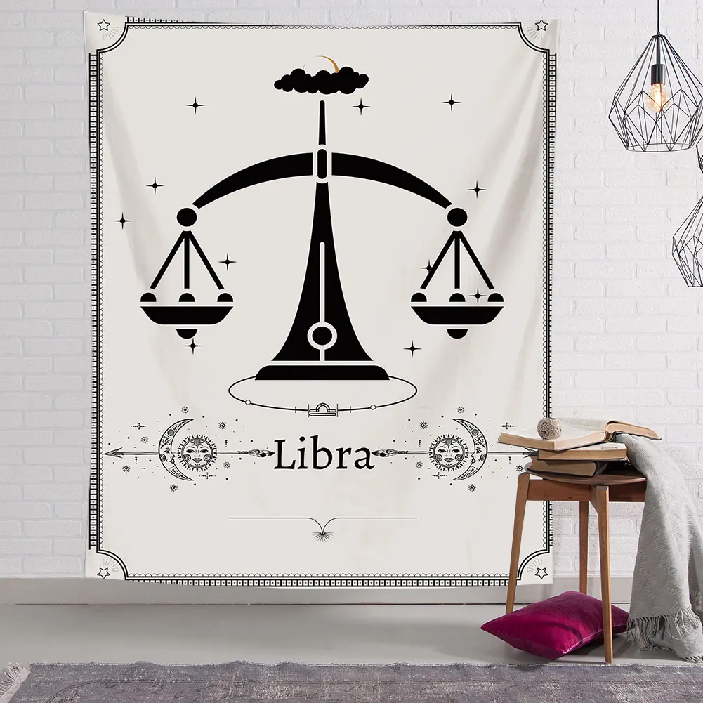 

Tarot Constellation Tapestry Sun Star Symbol Magic Array Tapestry Wall Hanging Psychedelic Witchcraft Room Decor