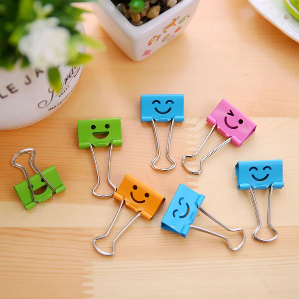 

Clips Paper Binder Clip Paperclips Clamp Office Mini Sign Bookmark Stationery Design Dovetail File Metal Marker Page Cartoon