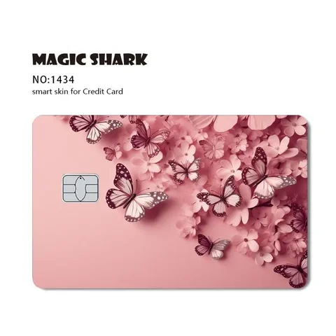ПВХ-наклейка для кредитных карт, водостойкая пленка с мотивом аниме, волка, денег, свиньи, цветами, не выцветает