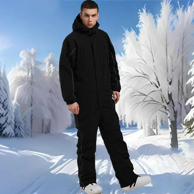 Лыжный костюм женский цельный одежда для сноуборда водонепроницаемый