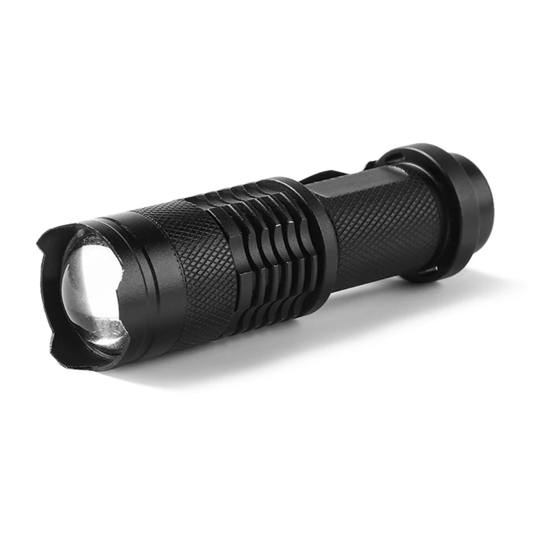 

Mini LED Flashlight Zoom 3W 2000 Lumens Waterproof Lanterna Zoomable Torch 1.5V AA Battery Powerful For Hunting, Camping,