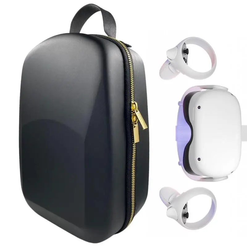 

VR Headset Travel Case Hard Shell Travel Box For VR Glasses Snap-on Design Travel Storage Tool For Oculus 2 VR Glasses And