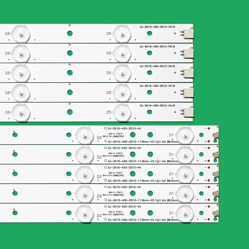 

5pcs/set LED backlight strip for LIG L42F220B L42P60BD L42F3250B LVF420AUBK 43LH500T 43PFT4131 43PFS5301 LB43101 LB43015 V0_03