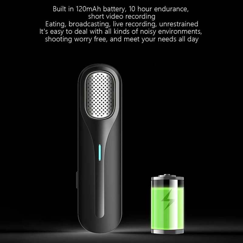 Top Deals Wireless Lavalier Microphone Radio Recording Live Broadcast Gaming Phone Mic For Type-C Interface |