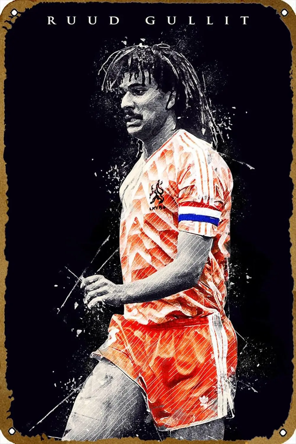 Плакат Ruud Gullit жестяная вывеска настенная художественная винтажные настенные