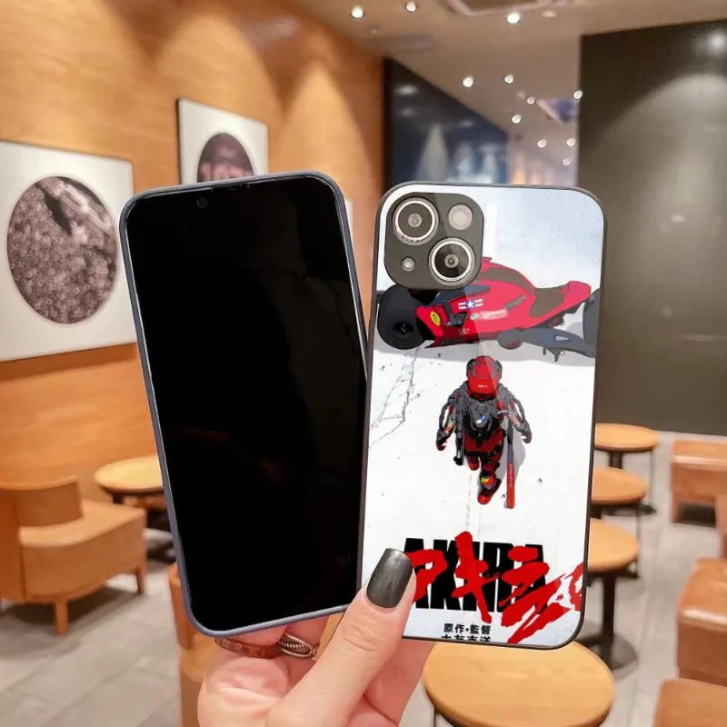 

Akira Animation Works For IPhone 14 13 12 11 Pro Max X XR XS 8 7 Plus Liquid Glass Color Phone Case Cover