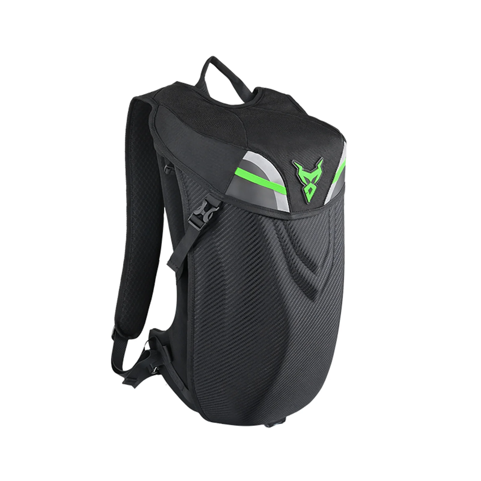 

Рюкзак для мотоциклетного шлема из углеродного волокна, мужской рюкзак для мотокросса большой емкости, водонепроницаемый мотоциклетный рюкзак с дышащим светом