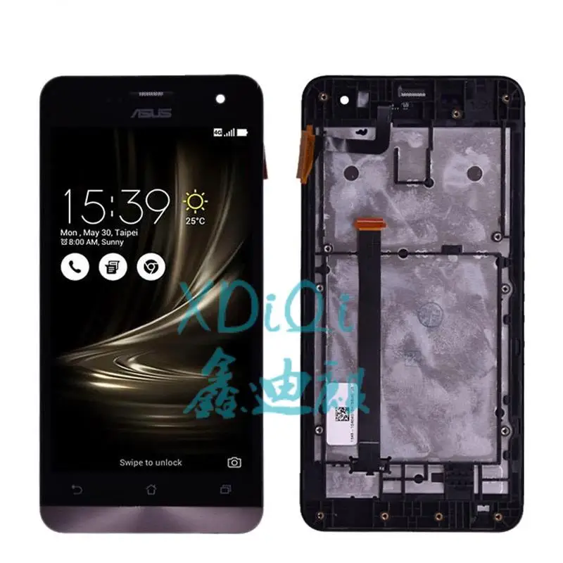 

For ASUS Zenfone 5 Zenfone5 A500CG A501CG LCD Display Panel Touch Screen Digitizer Sensor Assembly with Frame T00J T00F T00P