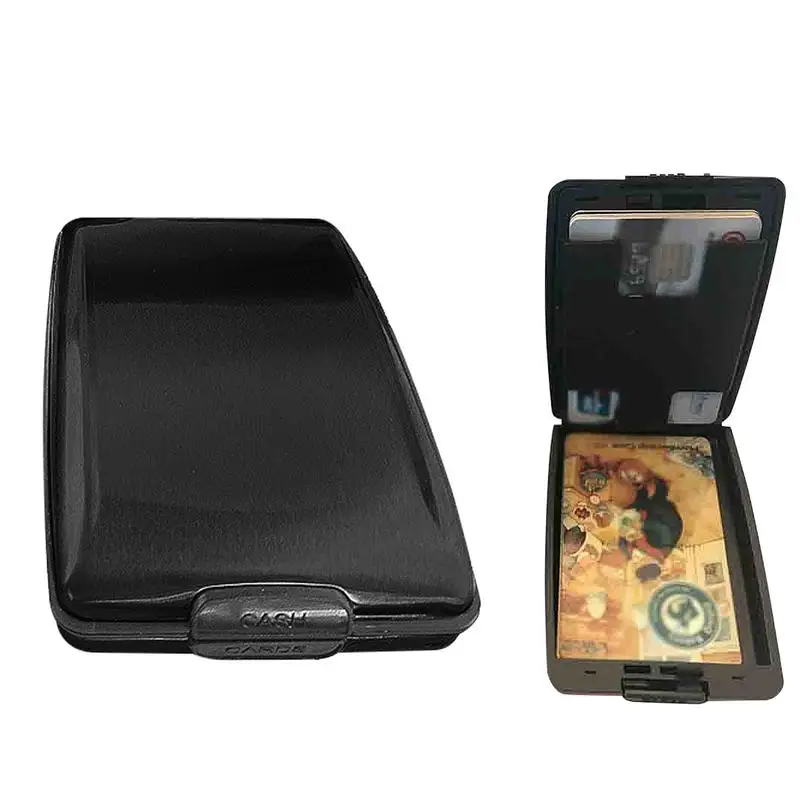 

Aluminum Wallet For Men Women Multifunctional Metal Credit Card Wallet Protector Multifunctional RFID Blocking Business Card