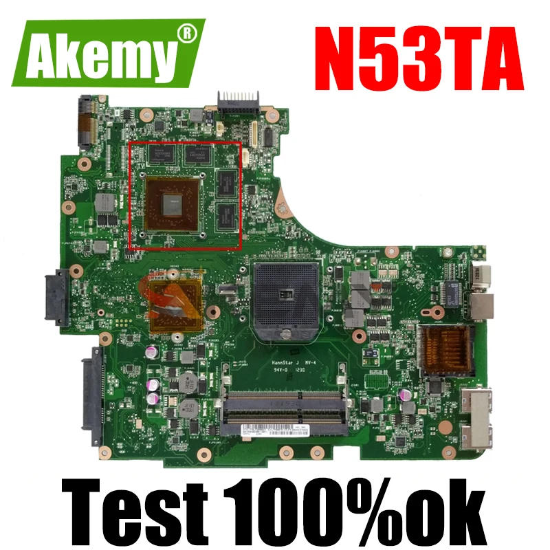 

Akemy N53TA Laptop motherboard for ASUS N53TA N53TK N53T N53 original mainboard 100%Test