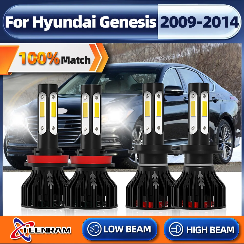 

H7 H11 Canbus LED Car Headlight Bulbs 240W 40000LM Car Light 6000K 12V 24V For Hyundai Genesis 2009 2010 2011 2012 2013 2014