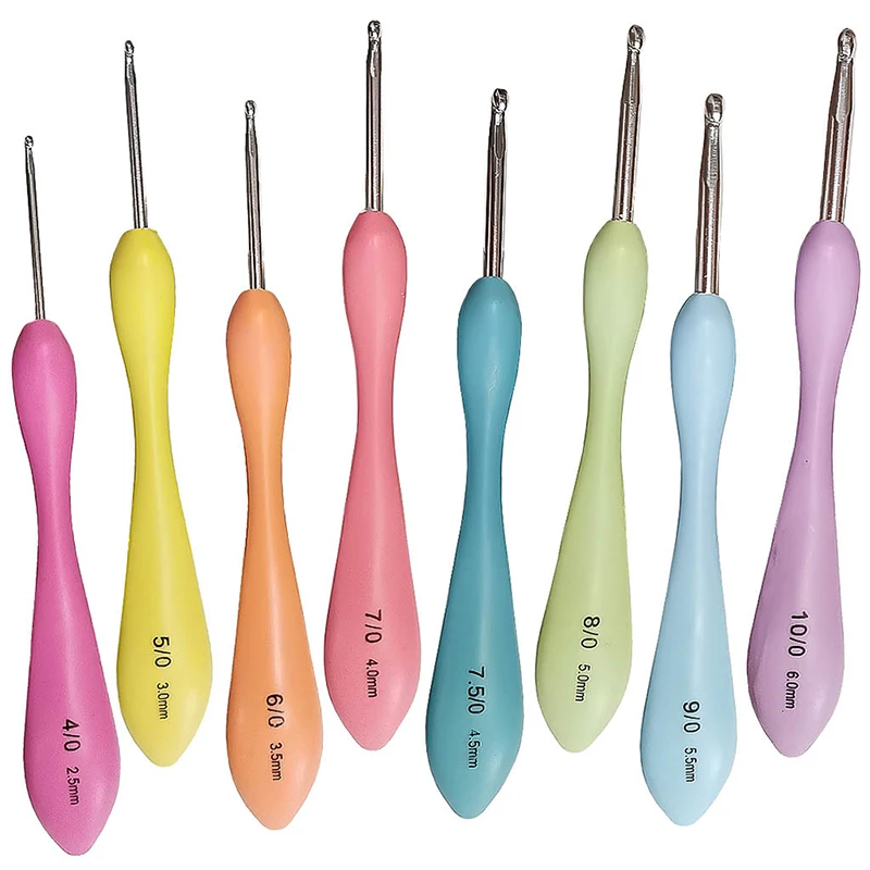 

8pcs /set Crochet Hooks Set For Wool Yarn Knitting Crochet Knit Tool Set Hand Sewing Hook For Sweater Scarf