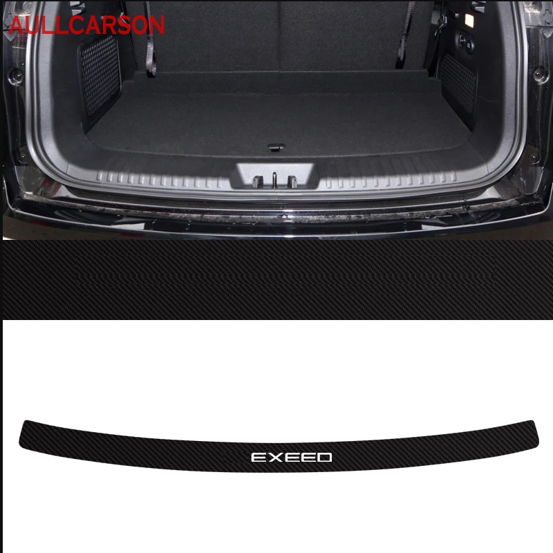 

Для Chery Exeed VX 2024 2023 2022, автомобильная дверь, фотопанель, обшивка, отделка, углеродное волокно, задний бампер, наклейка на багажник, автомобильные аксессуары