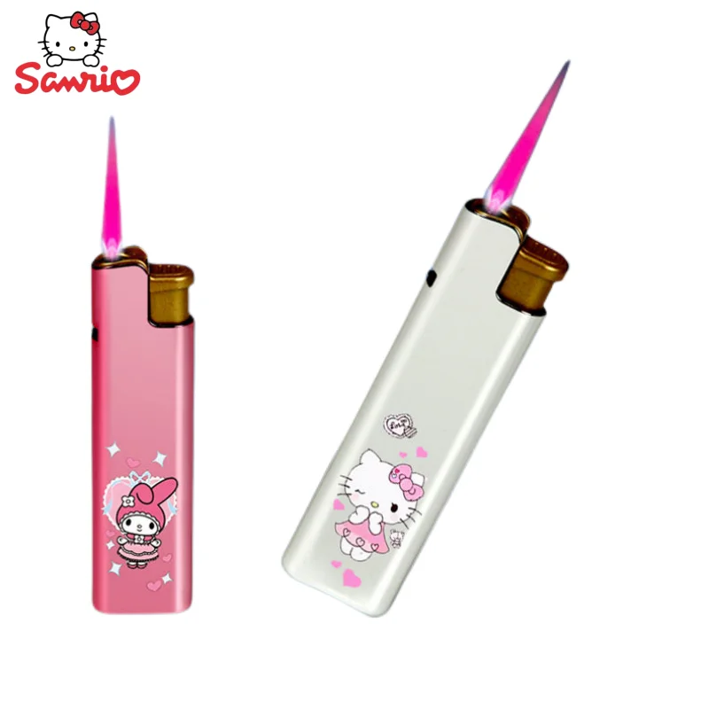 

Sanrio аниме периферийная кавайная Милая мультяшная Hello Kitty моя мелодия ветрозащитная Зажигалка креативная зажигалка подарок оптовая продажа