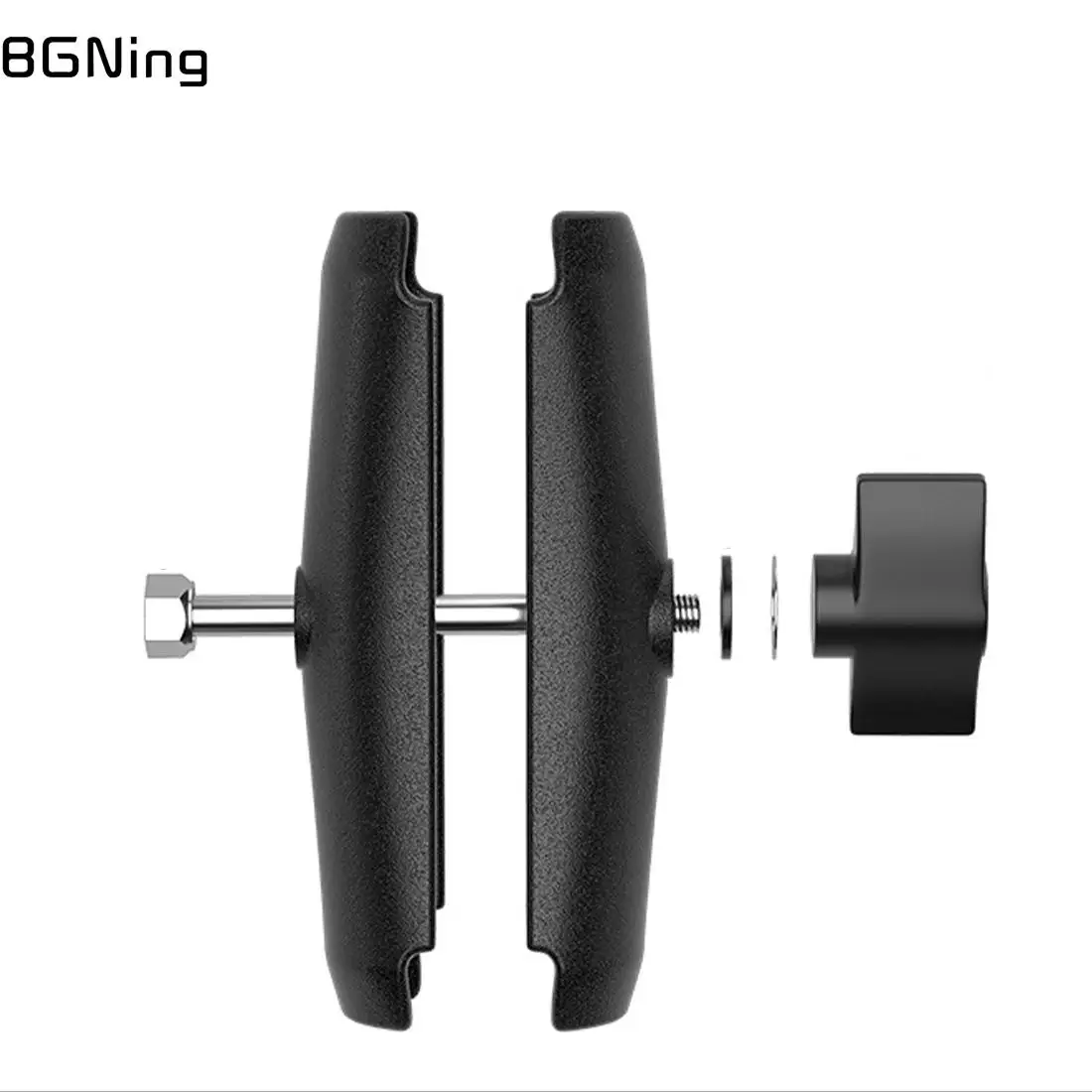 

Universal Lockable Plastic 1inch Dual Ball Head Clip for Bicycle Motorcycle Rod Clamp Action Cameras Bracket Mobile Phone Holder