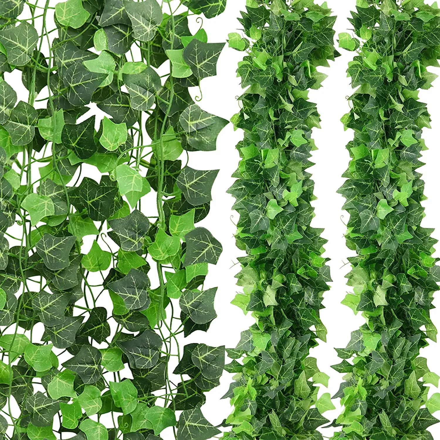 

94ft 12 Pack Artificial Ivy Garland Vine Plastic Ivy Vines Fake Ivy Garland for Wedding Party Decor Garden Wall Greenery Decor
