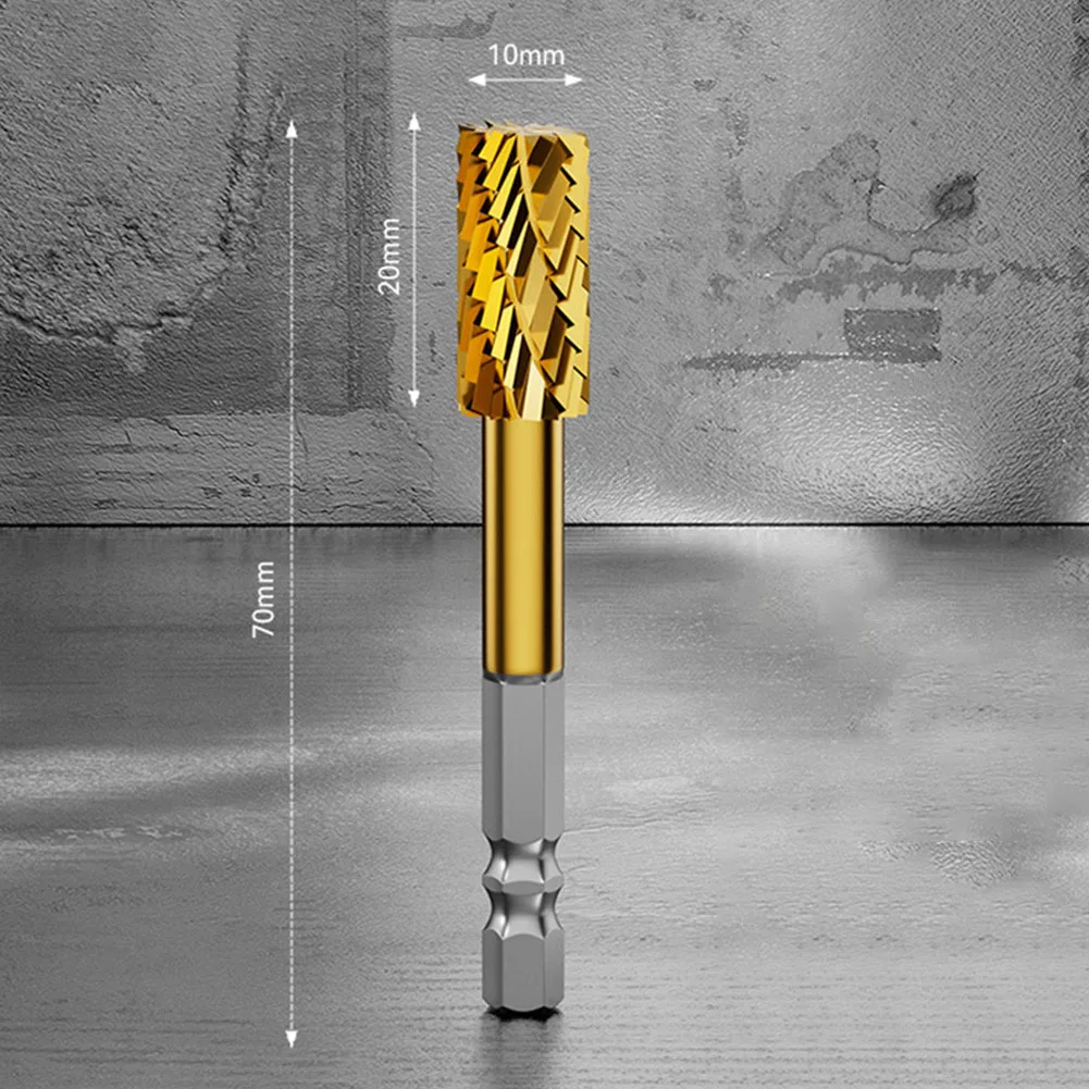 1 шт. роторный фрезерный напильник с шестигранным хвостовиком двойной паз