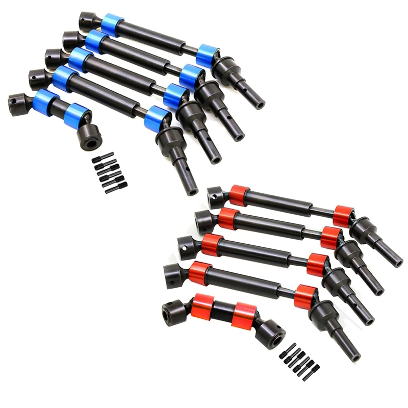 

Metal CVD Driveshafts Axles Set Universal Joint Drive Shaft CVD Dog Bone R11 For 1/10 TRAXXAS Revo Summit Blue