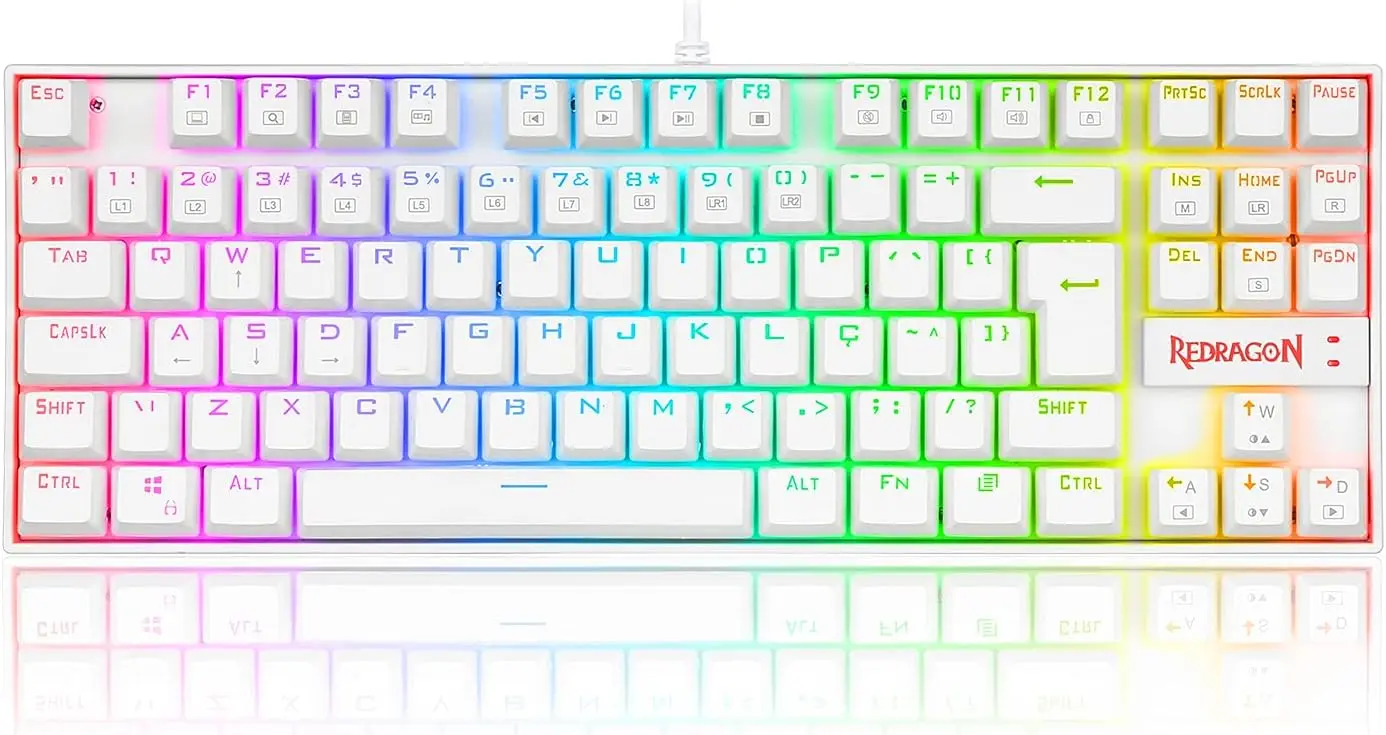 

Kumara K552W Rgb Branco Outemu Brown , UNICO