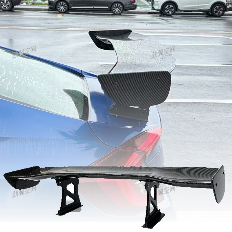Фото Настоящий карбоновый спойлер VOLtex B Style 1.4м для багажника, подходит для Honda Civic Sedan 10-го/11-го поколения 2016-2024 годов №3