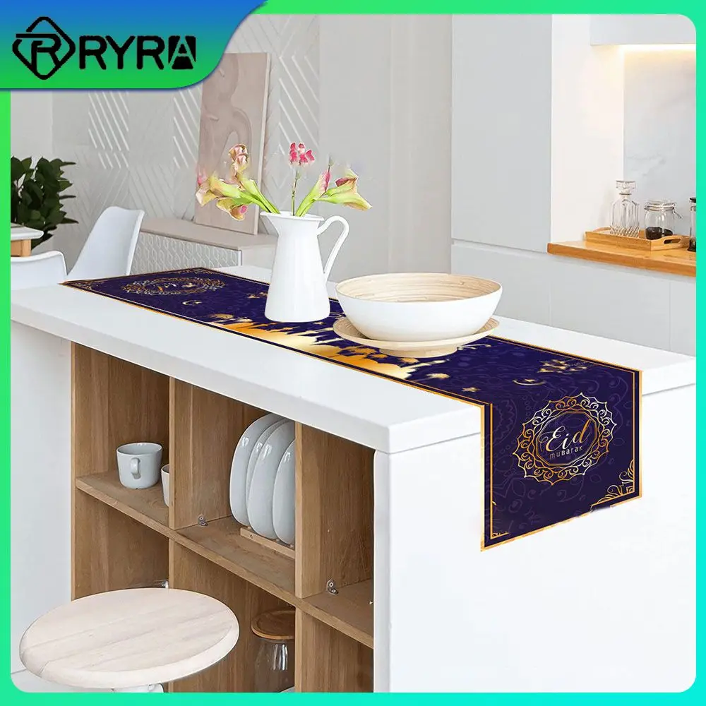 

2023 Eid Al Adha Gifts Table Flag Ramadan Decor Decorative Clot Eid Mubarak Tablecloth Decor For Home Table Decoration