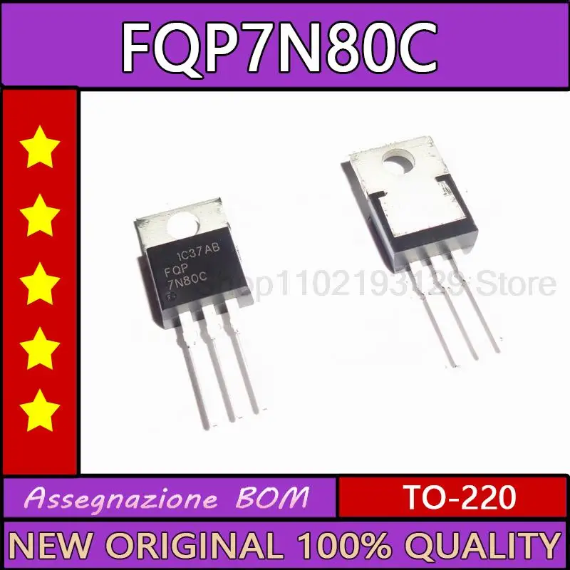

2 шт./лот Fqp7n80c новый импортный полевой транзистор 7n80c