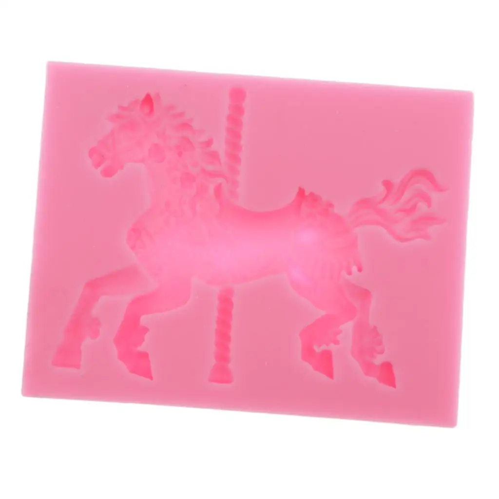 

Carousel Silicone type mousse cake bread resin type DIY horse craft type