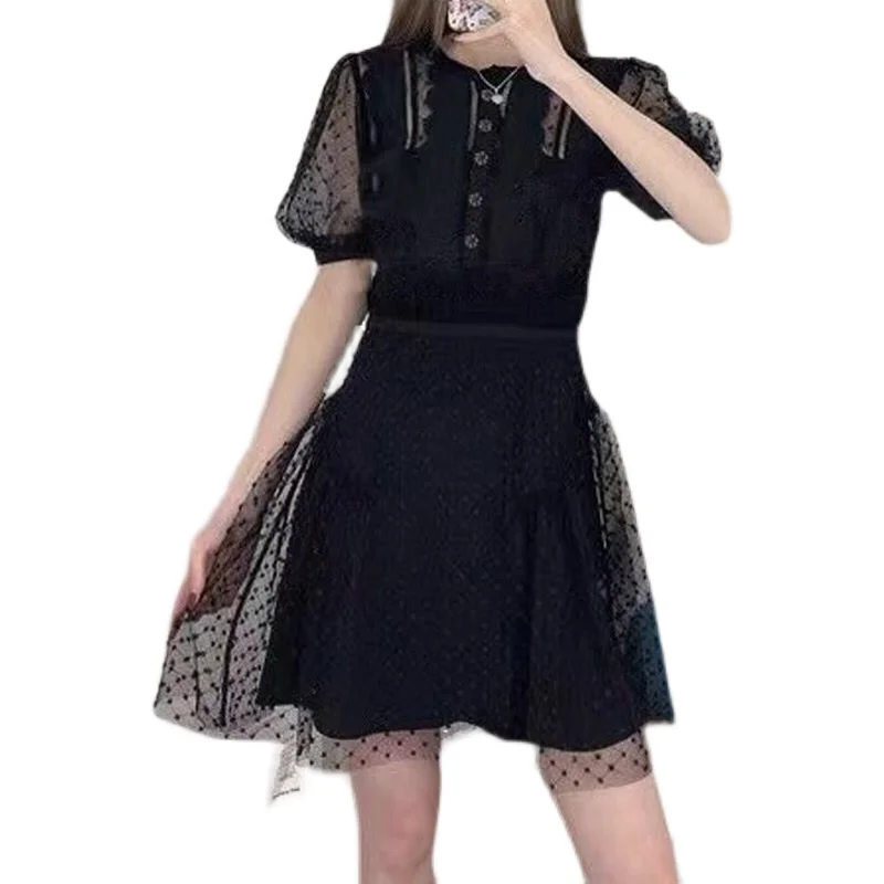 

Модное сексуальное женское мини-платье с коротким рукавом, сетчатые платья из тюля с кристаллами и бисером для женщин