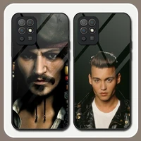 j johnny depp phone case tempered glass for huawei p40proplus p30 p40 p50 p20 p9 psmartp z pro plus 2019 2021 cover