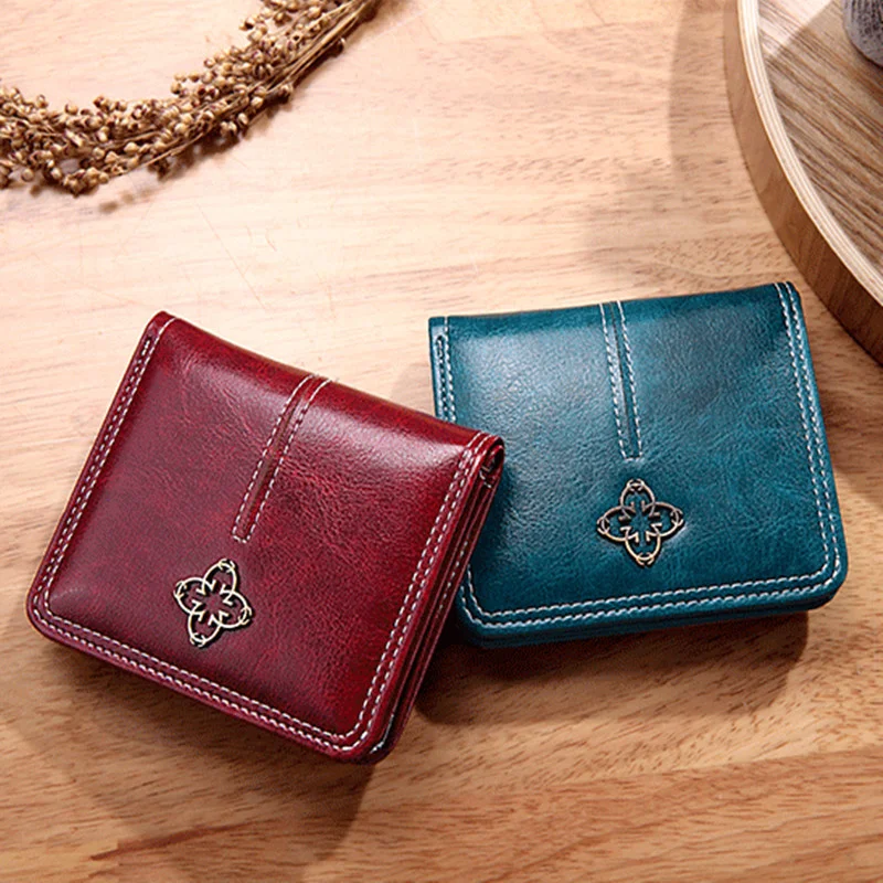 

PU Luxury Leather Short Wallet For Women Multi Function Card Holders Small Feminina Coin Purses Mini Ladies Money Clutch bag