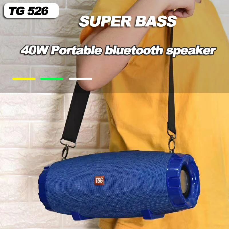 

TG526 Fabric Wireless Bluetooth Speaker Outdoor Portable Stereo Subwoofer Music Speaker