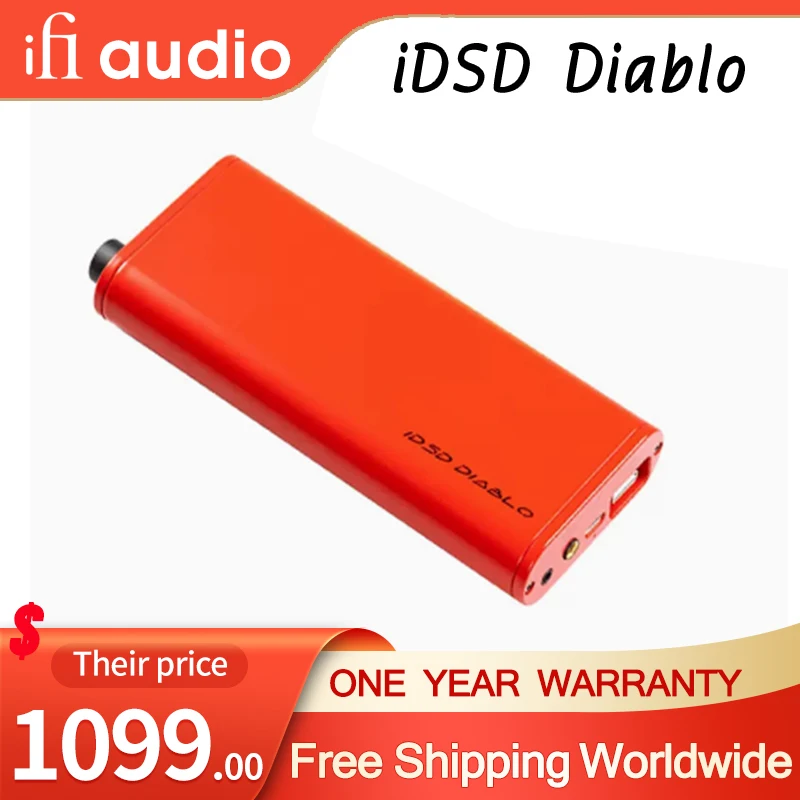 

iFi iDSD Diablo Hifi Mobile Phone Portable Decoder Headphone Amplifier All In One Machine 4.4mm Outputs 4100mW MQA Balanced DAC