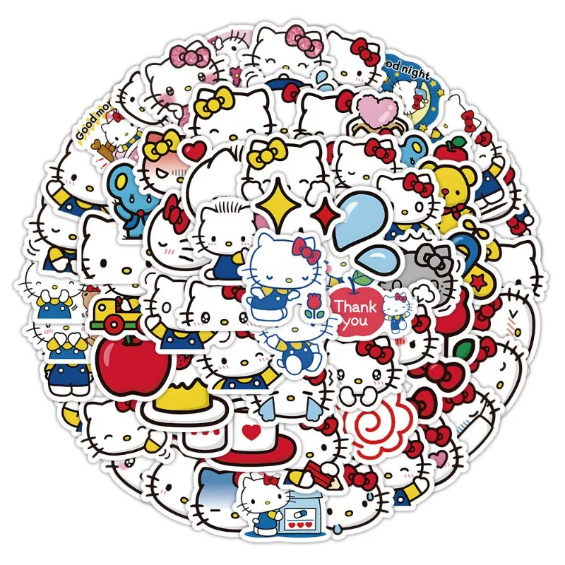 

Стикеры водостойкие с героями мультфильмов Hello Kitty Sanrio