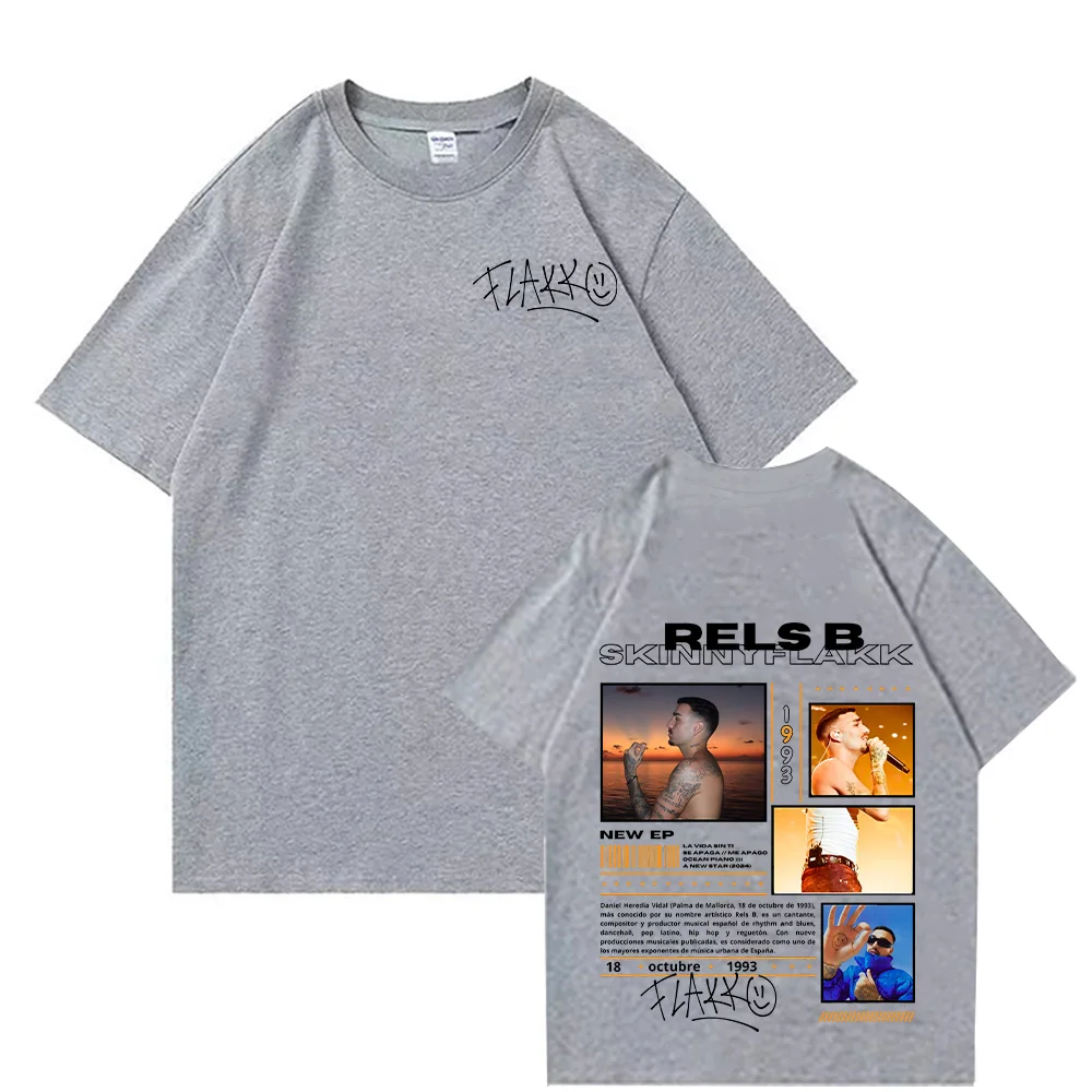 Футболка Rels B Skiny Flakk Smile с буквенным рисунком летняя мужская и женская модная