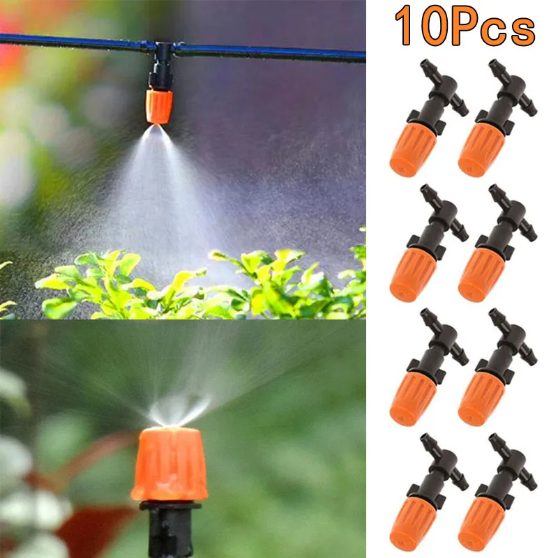 

10/20Pcs Micro Drip Irrigation Misting Nozzles Garden Adjustable Watering Sprayer Misting Atomizing Sprinkler Drippers