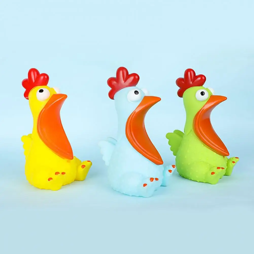 

Tactile Toy Cute Stylish Fun Shrilling Squeak Decompression Chicken for Daily Life Depression Toy Stress Reliever Toy
