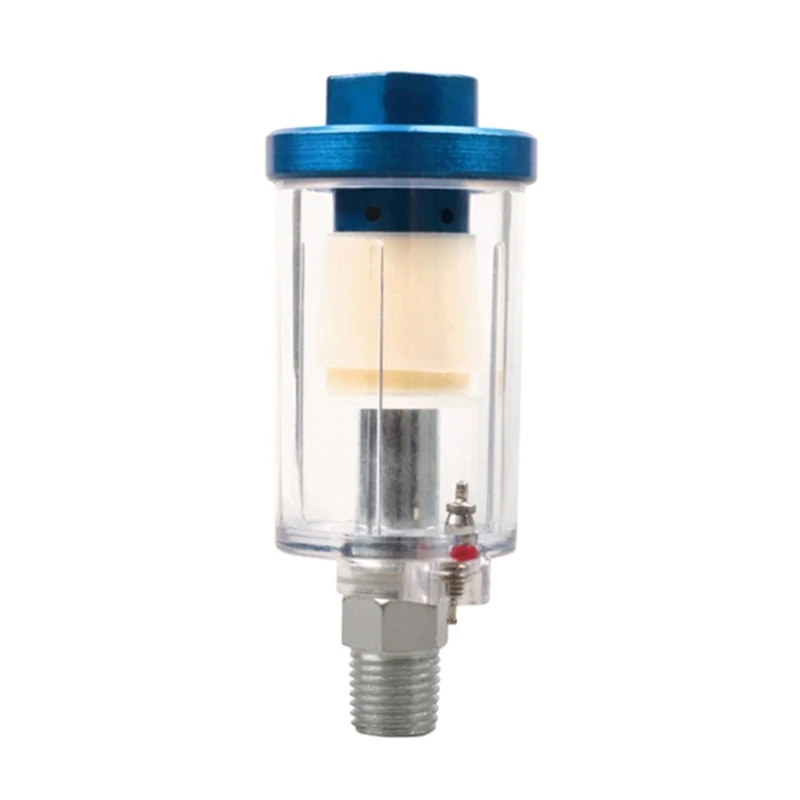 

Inline Air Water Separator - 1/4" BSP Male Quick Connector Style, Moisture Trap for Spray Guns and Small Air Consumption Tools