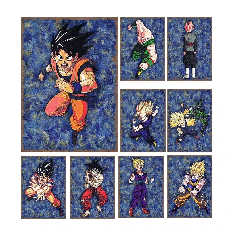 

Japanese Anime Canvas Painting Dragon Ball Goku Posters and Prints Print Mural Pictures Children's Room Home Wall Decor Cuadros