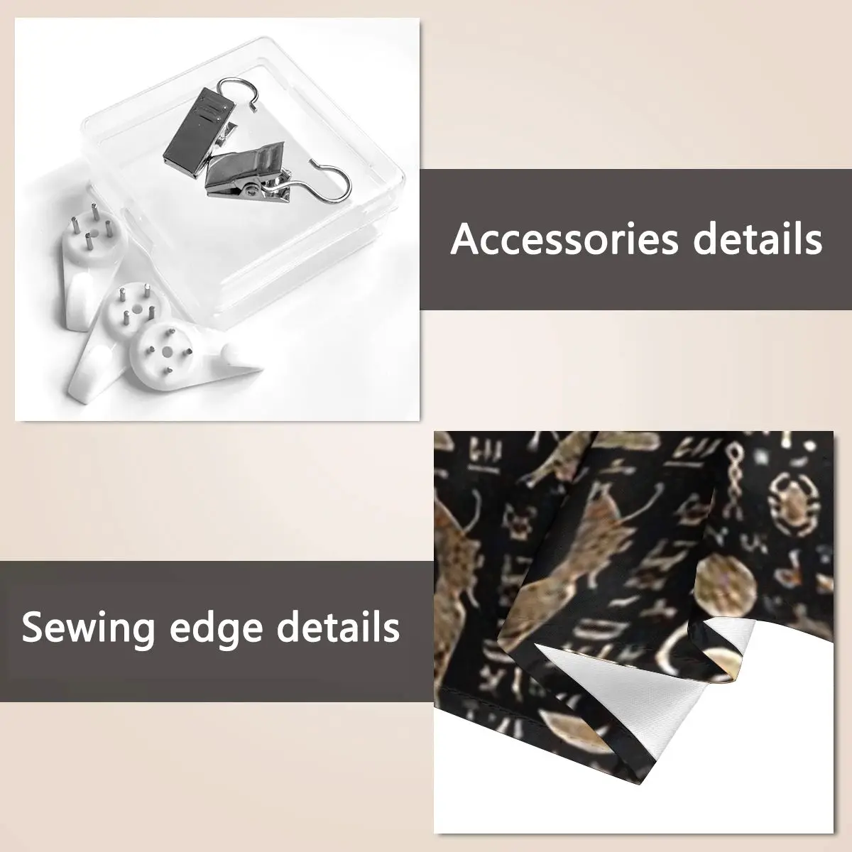 Древние египетские иероглифы черный и золотой гобелен художественный настенный