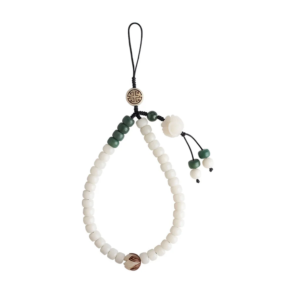 

Mobile Phone Chain Wrist Strap Keys Short Agate Rope Lanyard Jade Men Women Retro