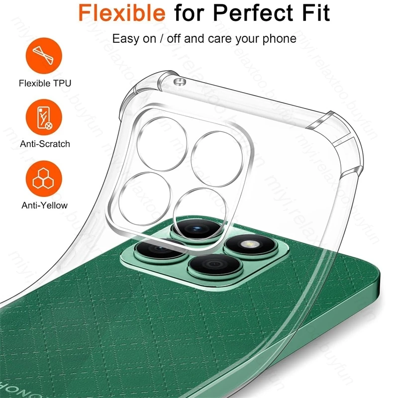 Роскошный силиконовый мягкий чехол с подушкой безопасности для Honor 200 Smart 5G