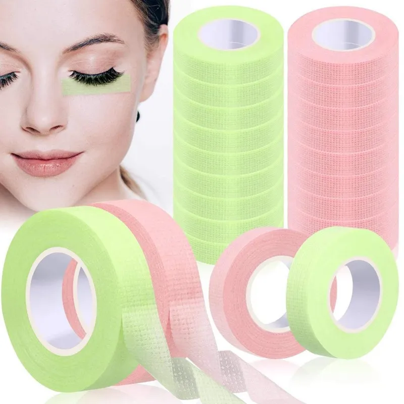 5 Rolls Eyelash Extension Tape Breathable Non-woven Cloth Adhesive Tape Hand Eye patches Makeup Tools Eye Patches for Extension
