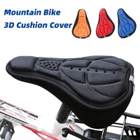 mountain bike 3d saddle cover thick super soft road bicycle seat cushion silicone sponge gel bike seat bicycle accessories